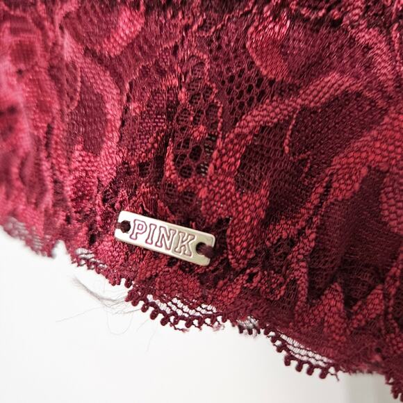 Victoria's Secret PINK Racerback Bralette Underwire Size 32DD Bra Front Closure - Picture 6 of 15
